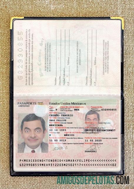 Passaporte do México 2017 Presente Photolook modelo